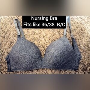 Heather Gray Nursing Bra